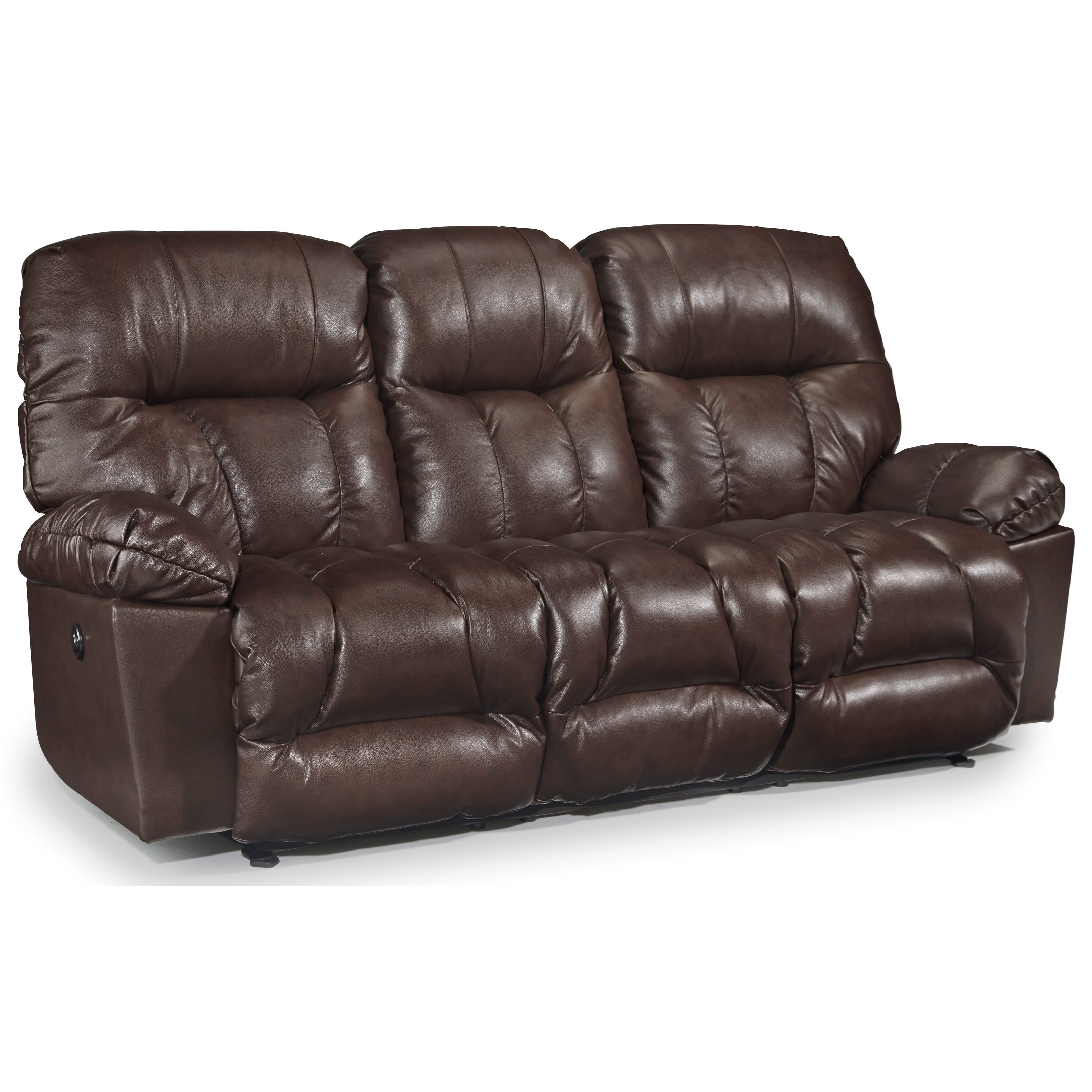 Best Home Furnishings Retreat S800CA4 71956L Casual Reclining Space Saver Sofa Dunk & Bright